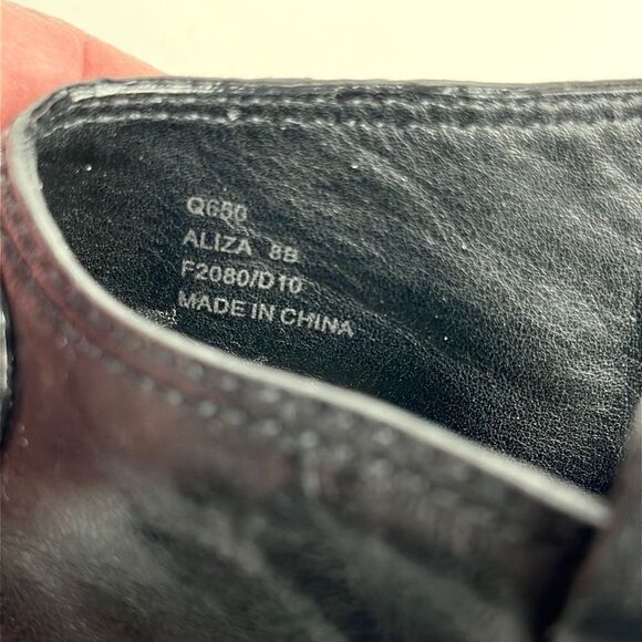 COACH Aliza Black Leather Ankle Booties High Heels size US 7 - Picture 11 of 16